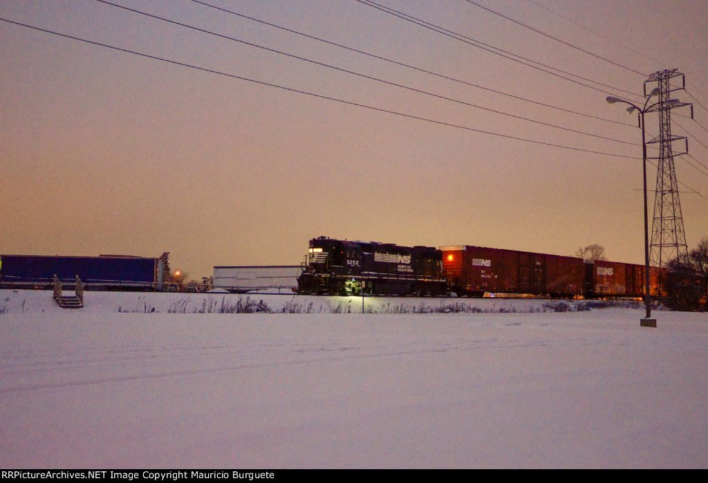 NS GP38-2 High nose Locomotive in the yard